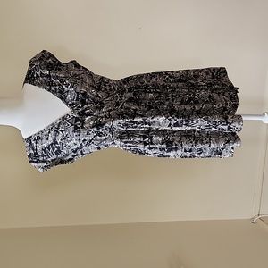 Black and white dress size XL